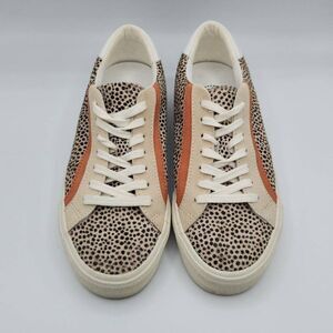 Madewell Sidewalk Low-Top Sneakers Spotted Calf Hair Women's Size 7M (S1955)